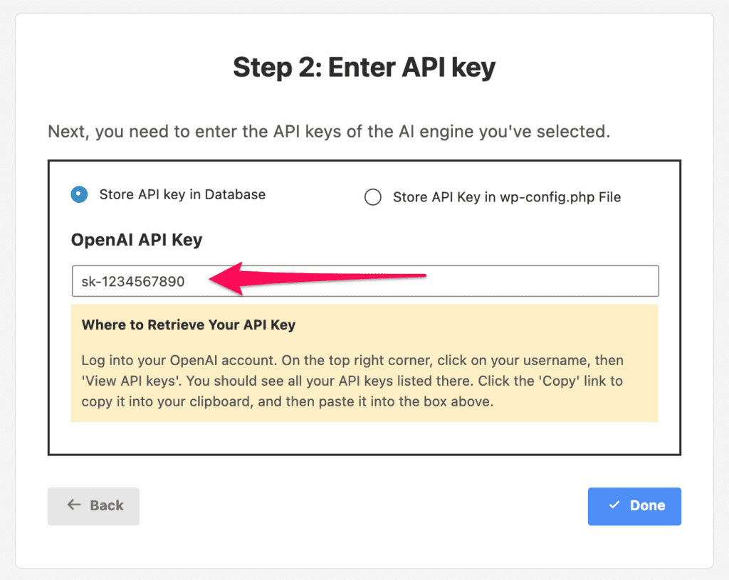 insert your GPT-3 API key